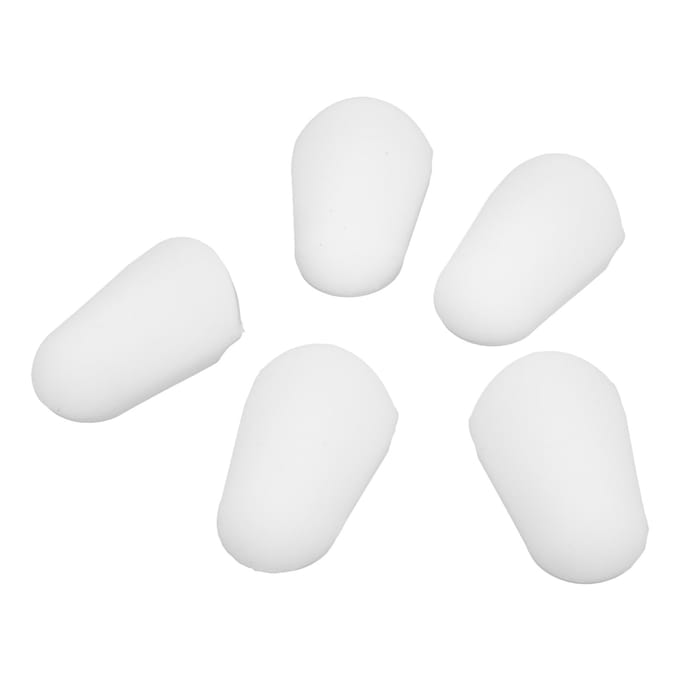 5 Stuks Mondstukdop Siliconen Beschermer Accessoireset Kit voor Klarinet Saxofoon Wit white