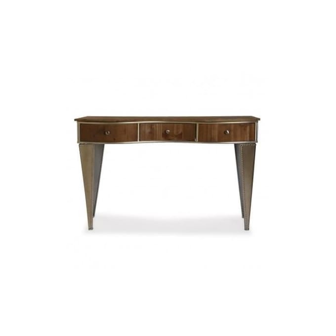 Houten en metalen console - VERSA - LYOV - Hoogte 76 cm - Lengte 40 cm