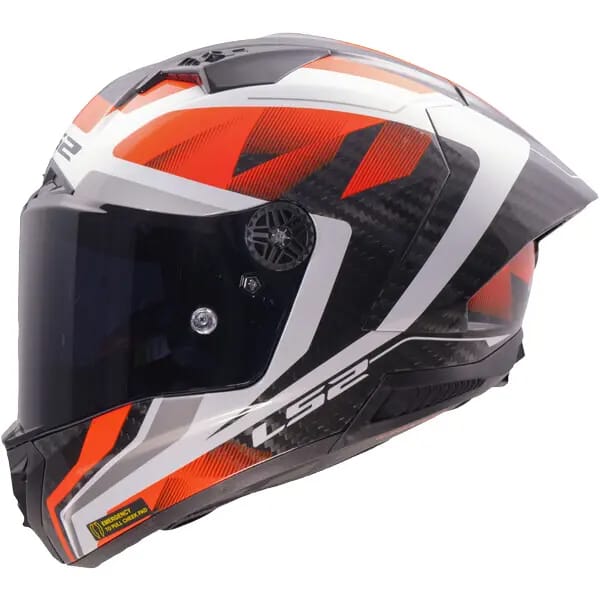 LS2 FF805 Thunder GP Aero Raute Wit Rood 06 Integraalhelm - Helm