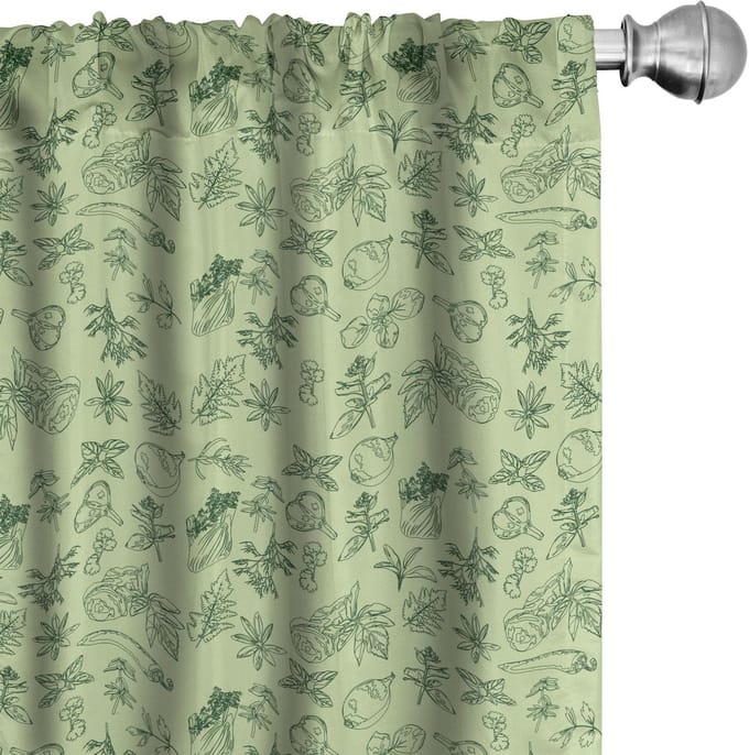 ABAKUHAUS Gordijnen – Mint Pistache, 2x 150x175 cm – Microvezel