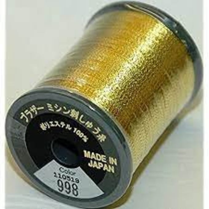 Brother Metallic Garen Goud kleur 998