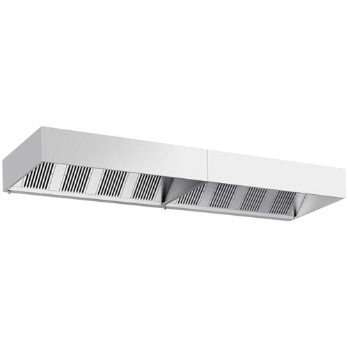 GGM Gastro Kastenhaube - 4800mm - mit Filter & Lampe Zilver