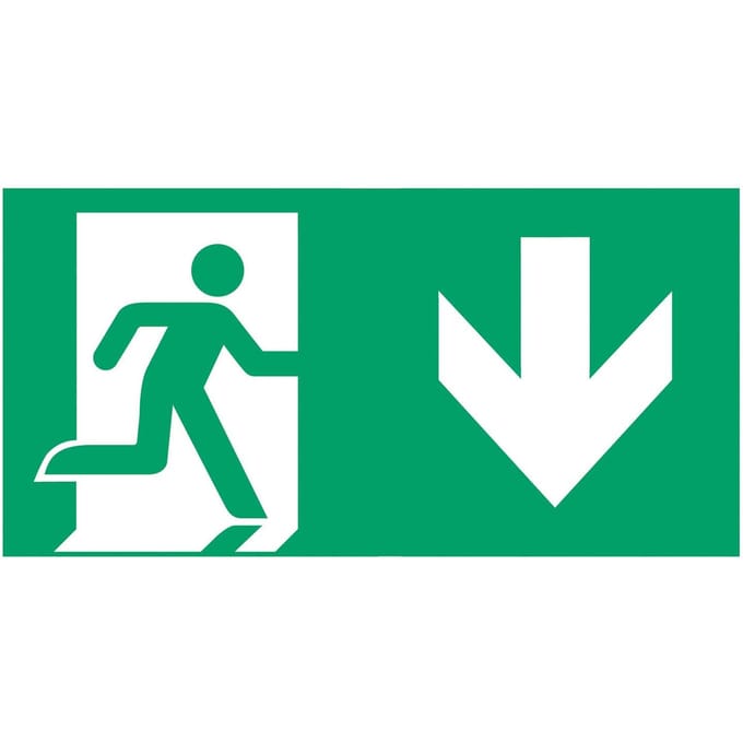 B-Safety Schild nooduitgang type A voor L-LUX standaard Eco