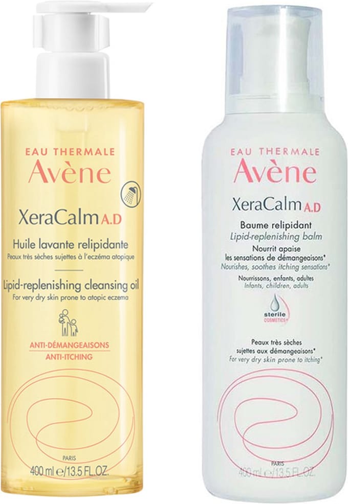 Avène XeraCalm A.D. Olie + Balsem 400ml - Bundel