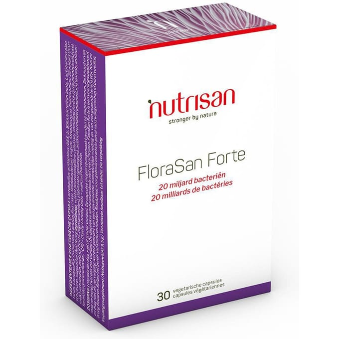 Nutrisan Florasan Forte 20 Miljard Bacteriën 30 capsules