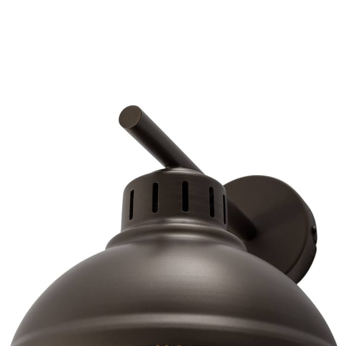 Luminex Wandlamp Sven, titanium-goudkleurig, Ø 21 cm, staal