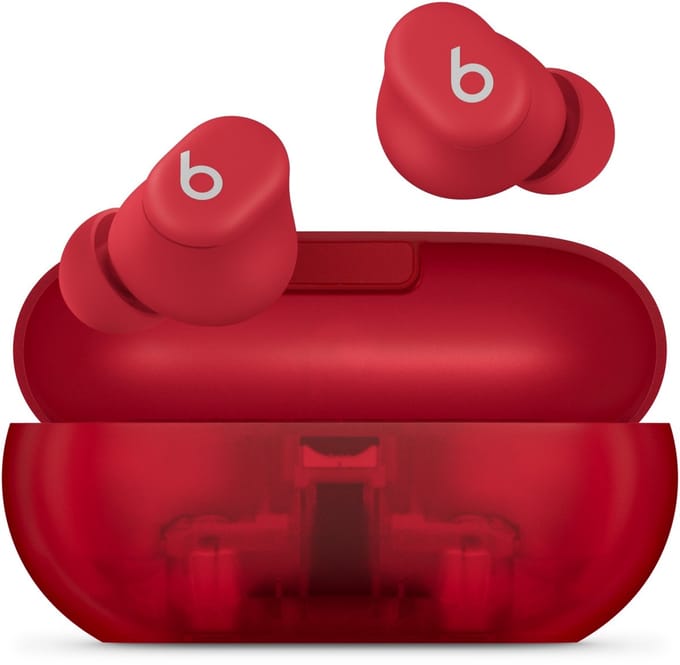 Beats Solo Buds Draadloze Oortjes - Bluetooth In-ear Oordopjes - Transparent Red