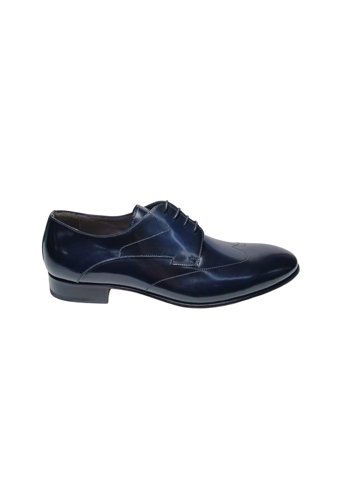 pb10372C9ccrv750 Pollini Man Blauw leer