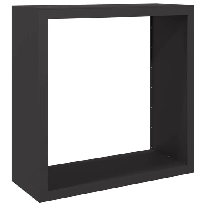 vidaXL - Haardhoutrek - 100x40x100 - cm - staal - zwart