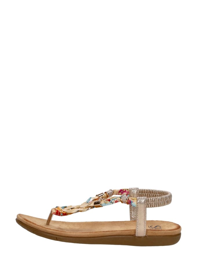 SUB55 Sandalen Plat Sandalen Plat - goudkleur - Maat 41