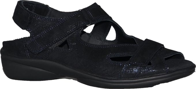 Durea 7258 wijdte E Kleur: D. Blauw Nubuck Maat: 3,5 (36,5)