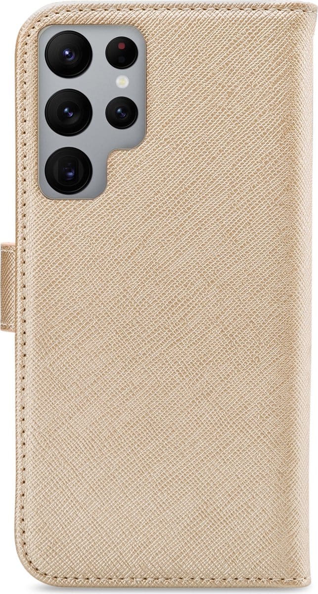 My Style Galaxy S22 Ultra Portemonnee Hoesje Gold