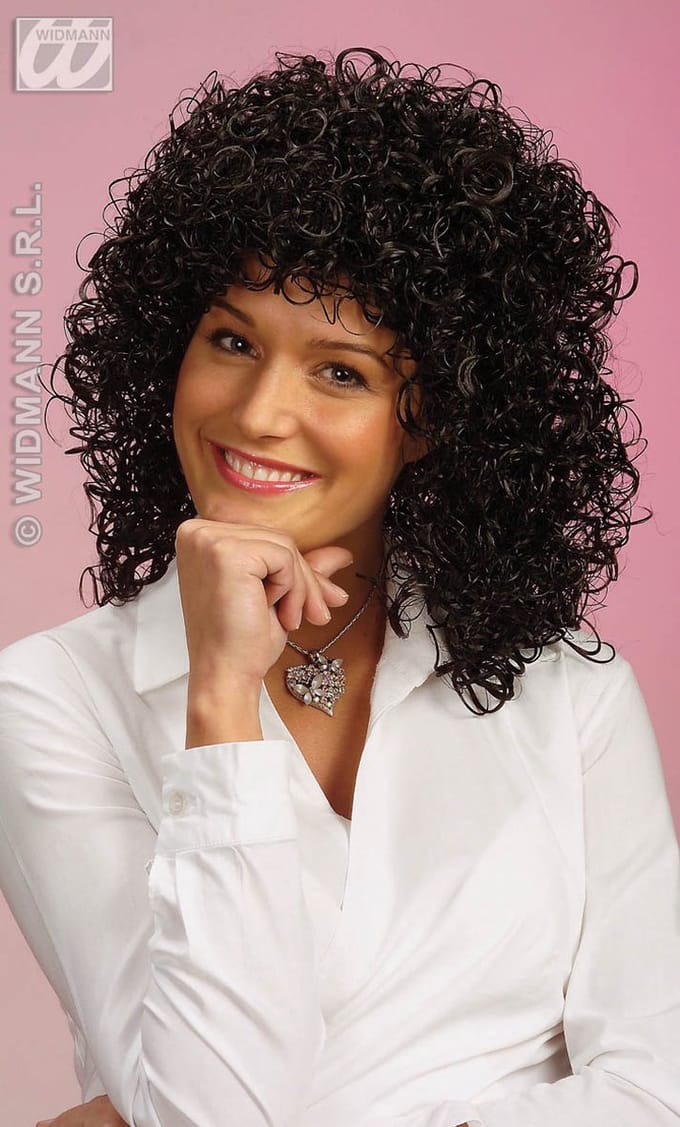Zwarte Gabrielle pruik