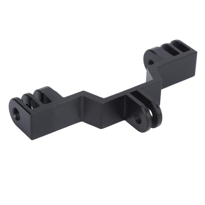 Dubbele Twin Head Bewegingscamera Mount Adapter Dubbele Standaard Adapter Beugel Aluminiumlegering voor GoPro black