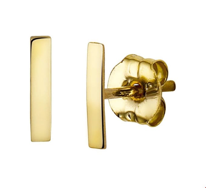 TFT Oorknoppen Balkje Geelgoud Glanzend 6.7 mm x 1.5 mm