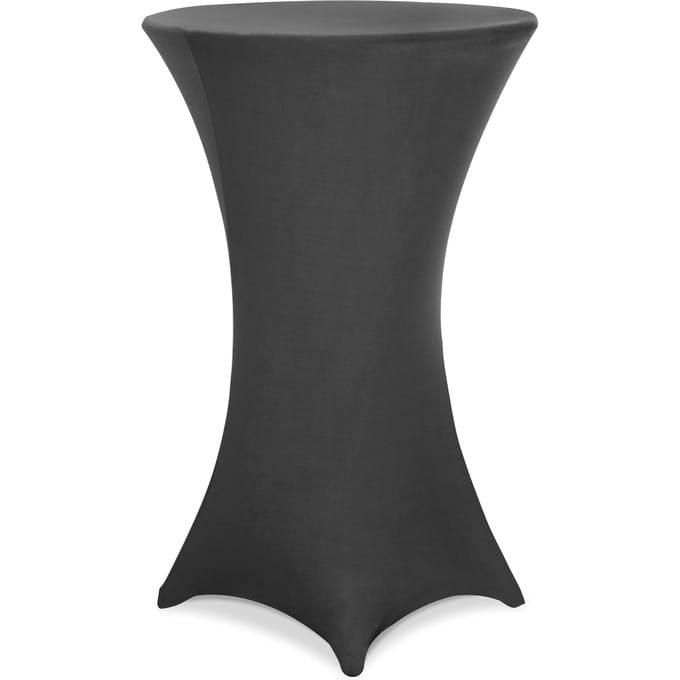 Statafelrok Tafelkleed Stretch 30°C Wasbaar Ø 60 cm Antraciet