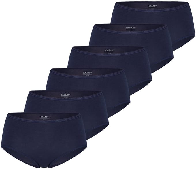 uncover by Schiesser Dames midi slip 6 pack Basic