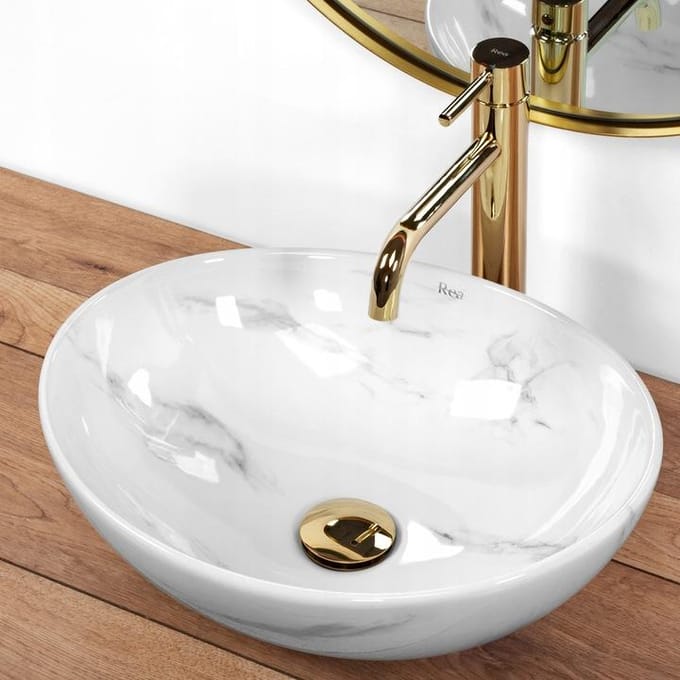 REA Counter-top washbasin Sofia Aiax Shiny