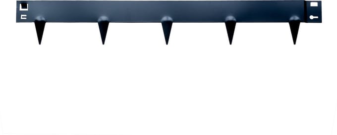 Wovar Borderrand Zwart stalen Kantopsluiting 16 x 106 cm Flexibel | Per Stuk