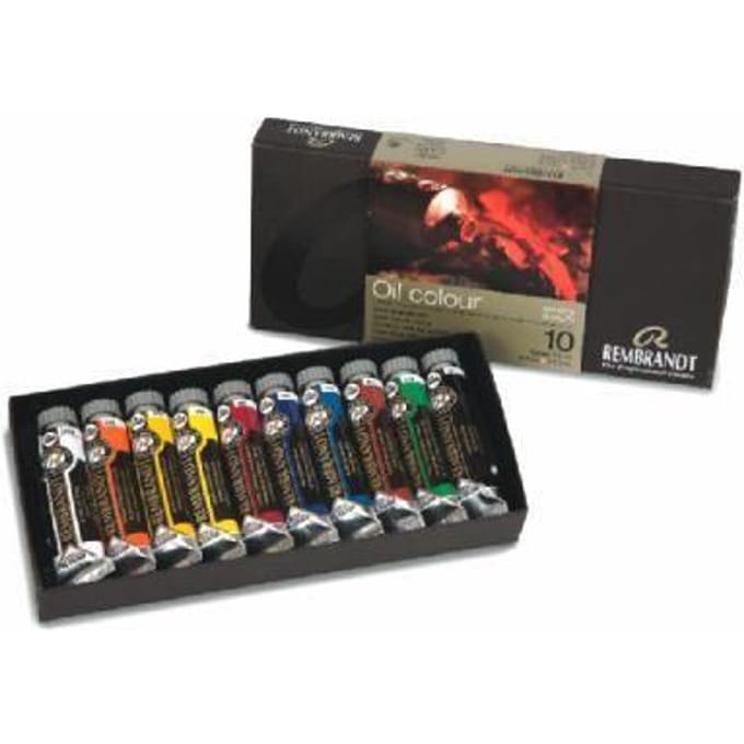 Oil Colour set 10 kleuren 15 ml tubes olieverf