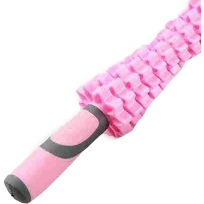 ABS Roller Massage Stick Meridian Afvoer Draagbaar Spierroller Gereedschap Stick voor Anti Cellulitis pink