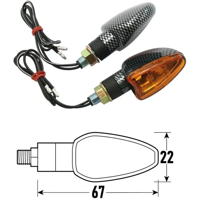 Motorfiets LED knipperlichten BCR Arrow