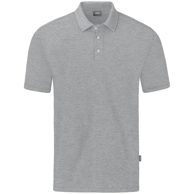 Jako Organic Polo Stretch Heren - Lichtgrijs Gemeleerd | Maat: 4XL