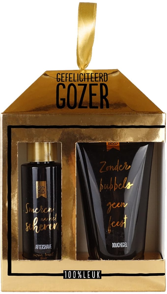 100%LEUK - Cadeau set – Gefeliciteerd gozer