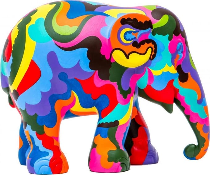 Elephant parade Yin Yang 30 cm Handgemaakt Olifantenstandbeeld