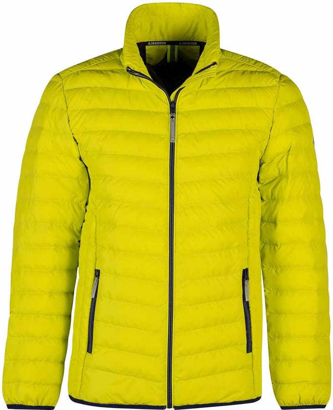 BJØRNSON Jeppe Stepjack Tussenjas Heren - Winddicht - Padded - Maat M - Lime