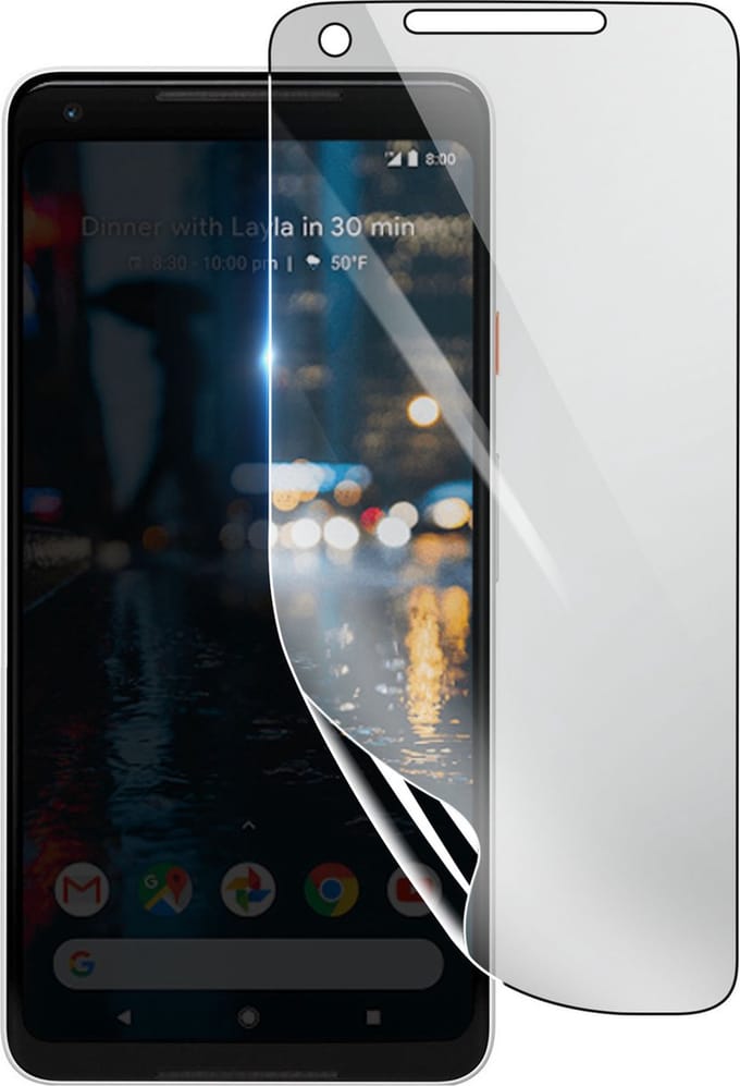 3mk, Geschikt voor Google Pixel 2 XL, Schokbestendige Hydrogel Screenprotector, Transparant