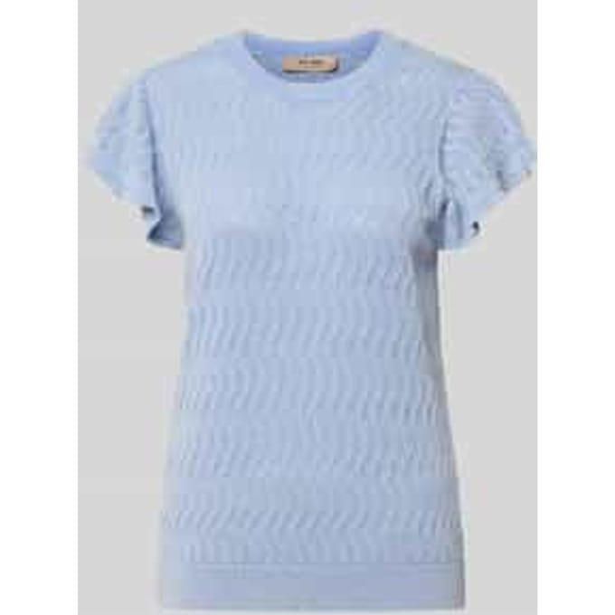 Gebreid shirt met volants model 'Ganna'
