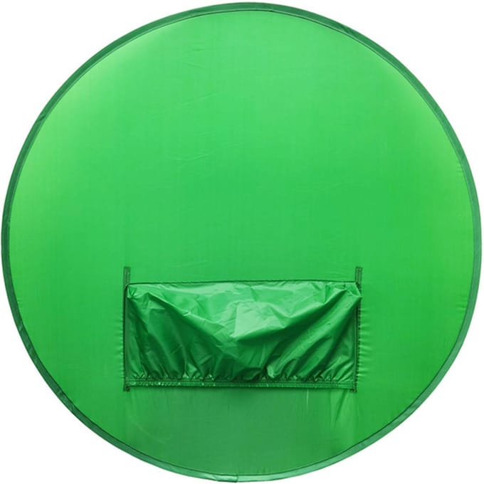142cm Ronde Groen Scherm Achtergrond Draagbare Groen Scherm Stoel Achtergrond voor Videochats Videoconferentie Spel Single green