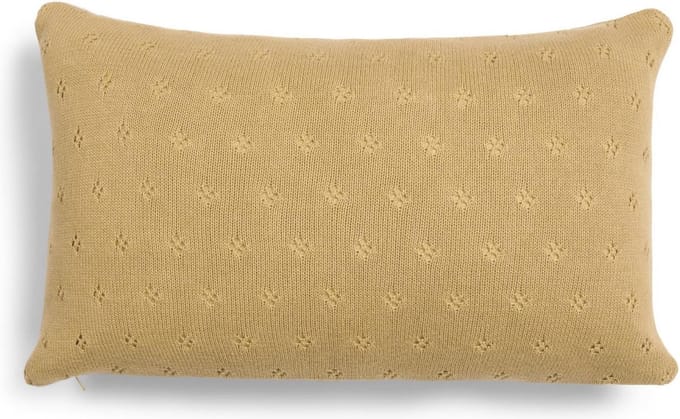 Essenza Knitted Ajour Sierkussen Fern yellow - 30x50 cm
