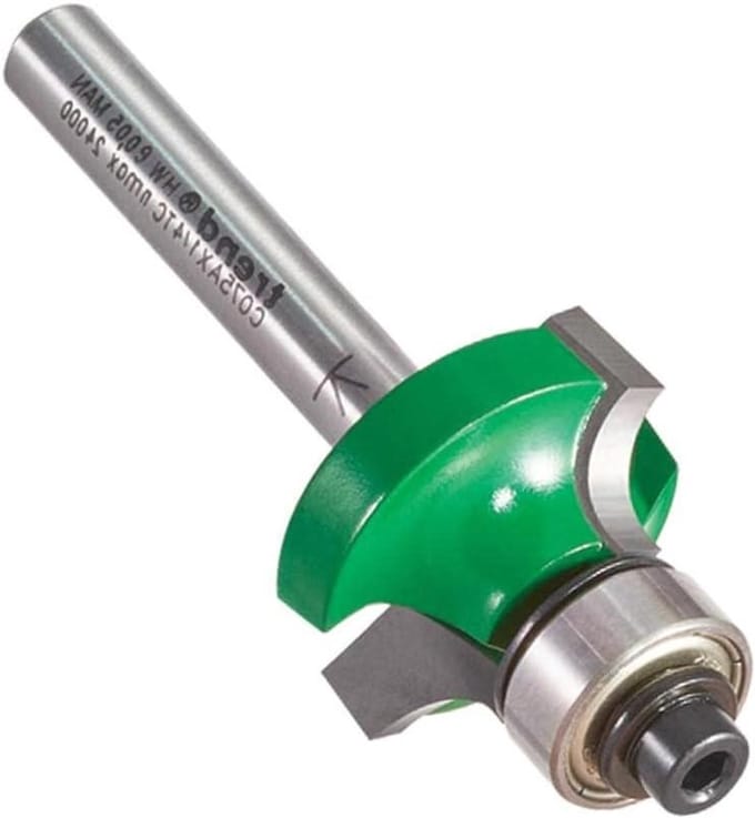 Geleide Afrondfrees - Randfrees Bit - Meubelranden Afwerken - Met PTFE Anti-aanbaklaag - 6mm Radius - null