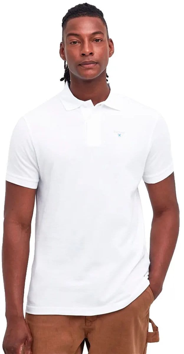 Barbour Original Sports Korte Mouw Poloshirt Wit M Man