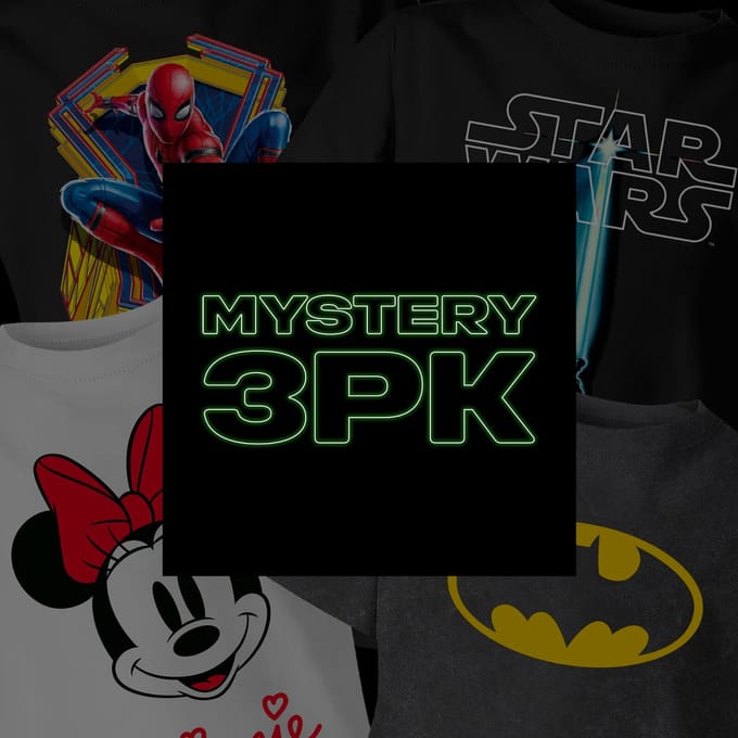 Kids Mystery 3 Pack T-Shirts - Multi - Unisex - 122/128 (7-8 jaar)