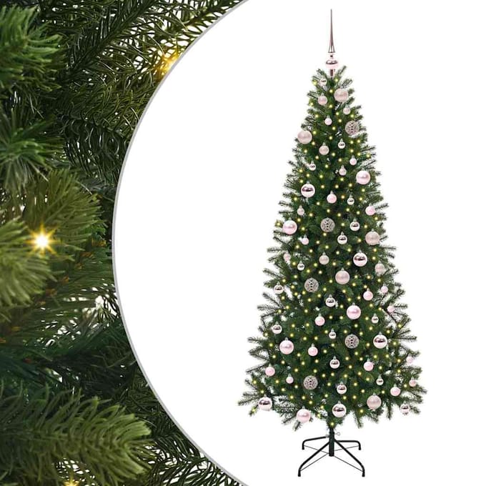vidaXL - Kunstkerstboom - Groen - 180 - cm - PE - en - PVC