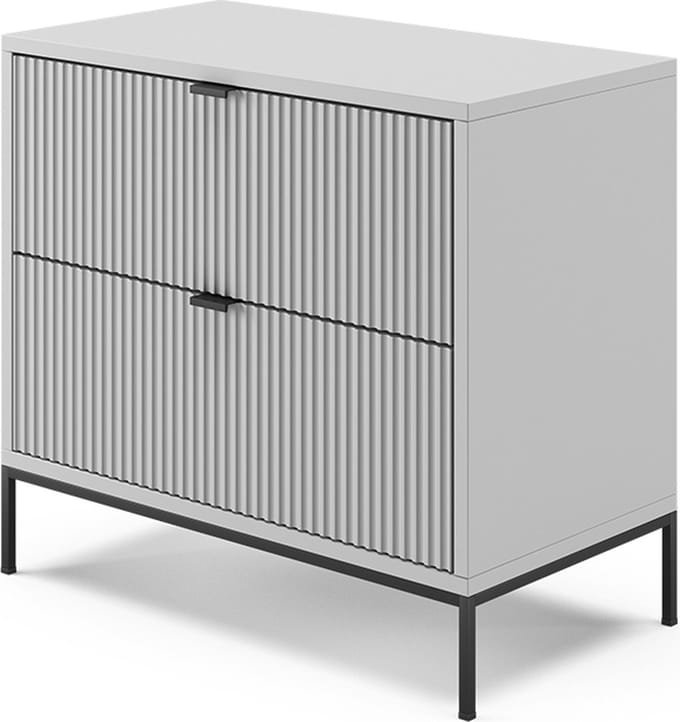 Vicco Eliza Nachtkastje – 66 x 60 cm Grijs