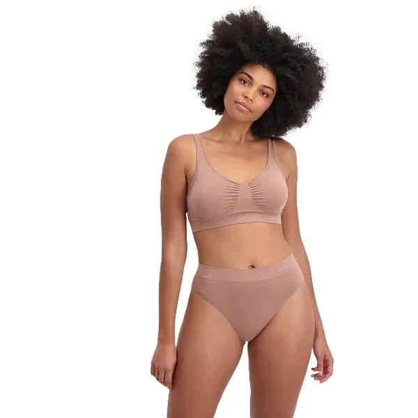 Bamboo Basics Naadloze Slip Belle - 3-pack - Tan Slip - Maat XXL - Bamboe Ondergoed Dames Naadloos - Bamboe Slips