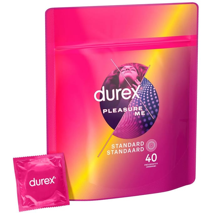 Durex Condooms - Pleasure Me - 40 stuks - Voordeelverpakking