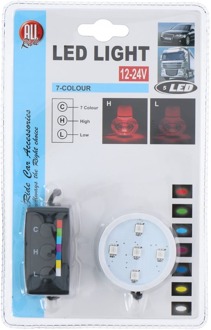 Led base 7col.5Led dimmer