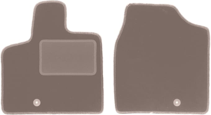 Beige voormatten voor: Dodge Caravan IV 7-zits (2008-2016)