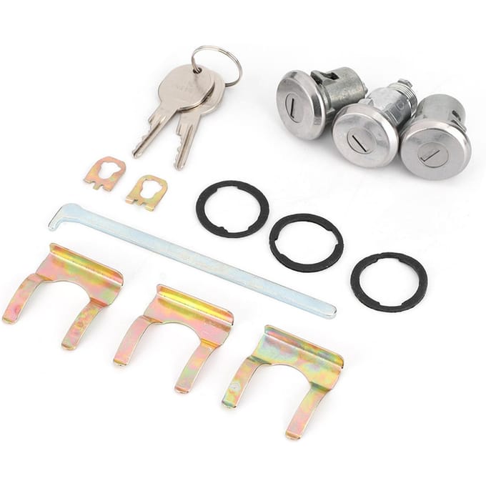 Cutlass Slotset Deur Kofferbak Sleutelset 654394765282 Vervanging Past voor Chevelle white
