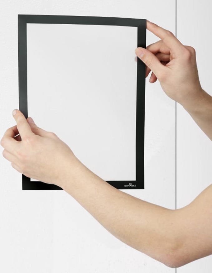 Durable Duraframe Sun A4 zwart | pak met 2 stuks
