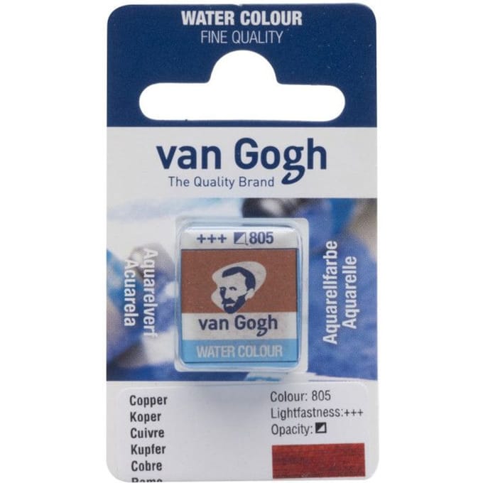 Peinture aquarelle van Gogh godet Cuivre 805