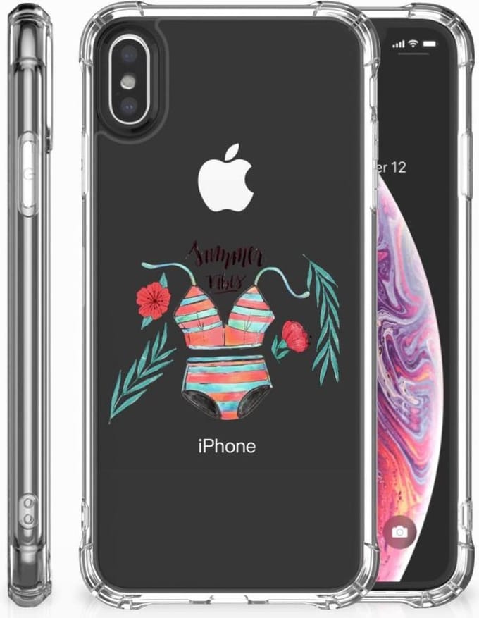 Apple iPhone Xs Max Stevig Bumper Hoesje Boho Summer