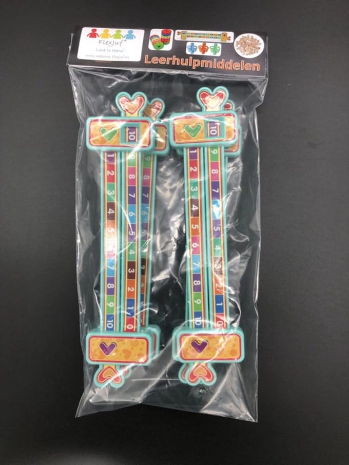 Schuifmaat rekenen - splitsingen van 10 (Set van 4 stuks)