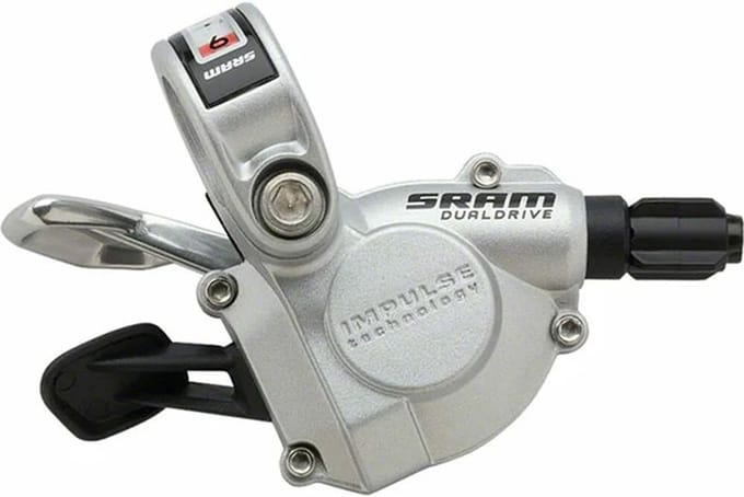 SRAM ROCKET TRIGGER SET 9 SPEED REAR SHIFTER INDEX FRONT SHIFTER (2:1 ACTUATION RATIO COMPATIBLE WITH SHIMANO REAR DERAILLEURS)