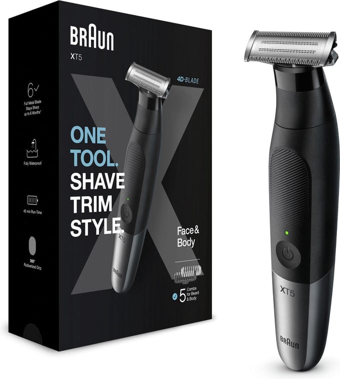 Scheerapparaat Braun XT5100 - Nat en droog - Zwart - Face/body